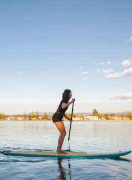 Stand Up Paddleboarding on Lake Illawarra. Nature, South Coast