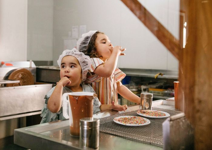 Making a delicious chocolate factory at Junee Licorice and Chocolate Factory in Wagga Wagga & Riverina, Country NSW