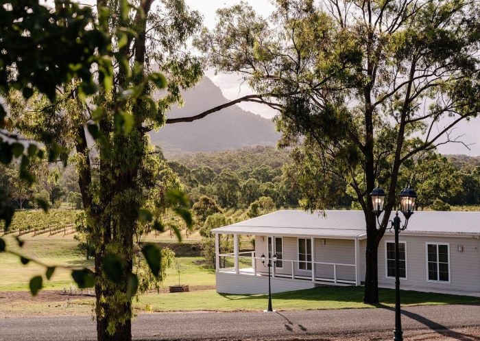 View of the luxury villas at Leogate Estate, Pokolbin
