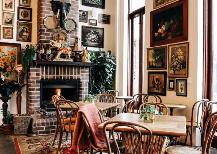 Harry’s on Green Lane, Bowral - Credit: Harry’s on Green Lane Interior of dining area with fireplace at Harry’s on Green Lane, Bowral