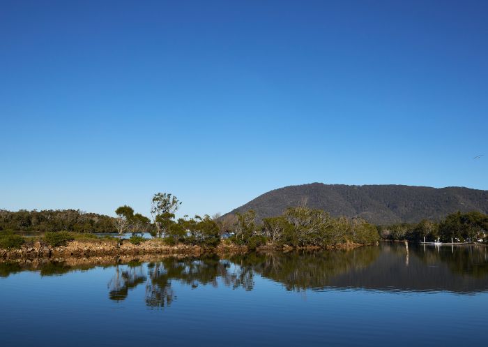 Scenic views across across Camden Haven Inlet, North Haven