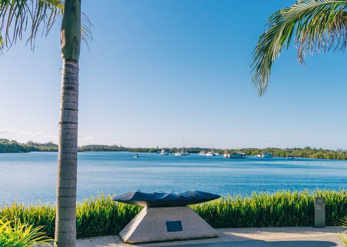 Scenic views of the Hastings River from Sails Port Macquarie, Port Macquarie
