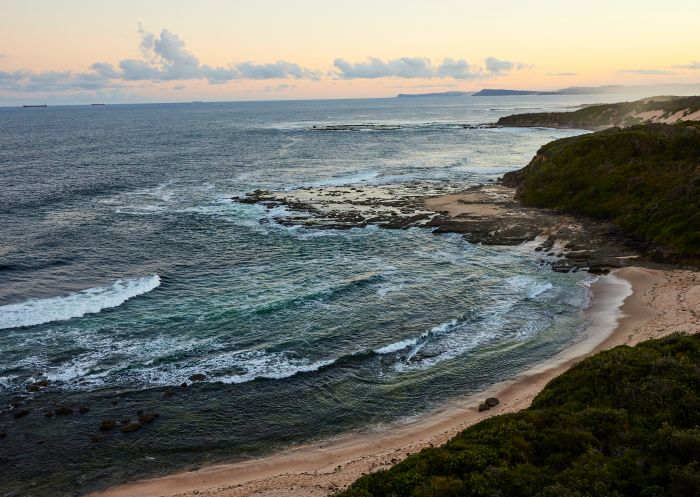 The scenic coastal views from atop the Norah Head, Norah Head