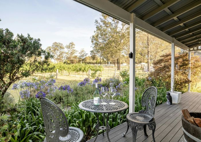 Beautiful balcony at McCaffrey's Estate Self Contained Cottages in Hunter Valley