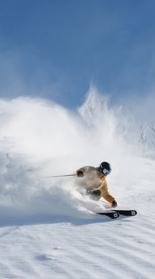 Skiing on a powder day, Thredbo - Credit: Thredbo Media