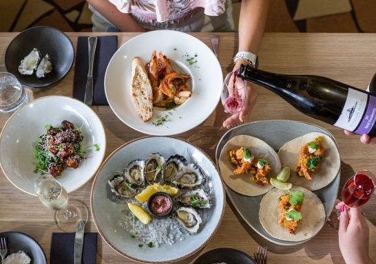 Selection of menu options at Restaurant Cuvee at Peterson House, Hunter Valley